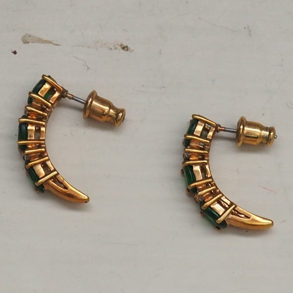 Lot of 2 Crescent Earrings - Picture 7 of 10